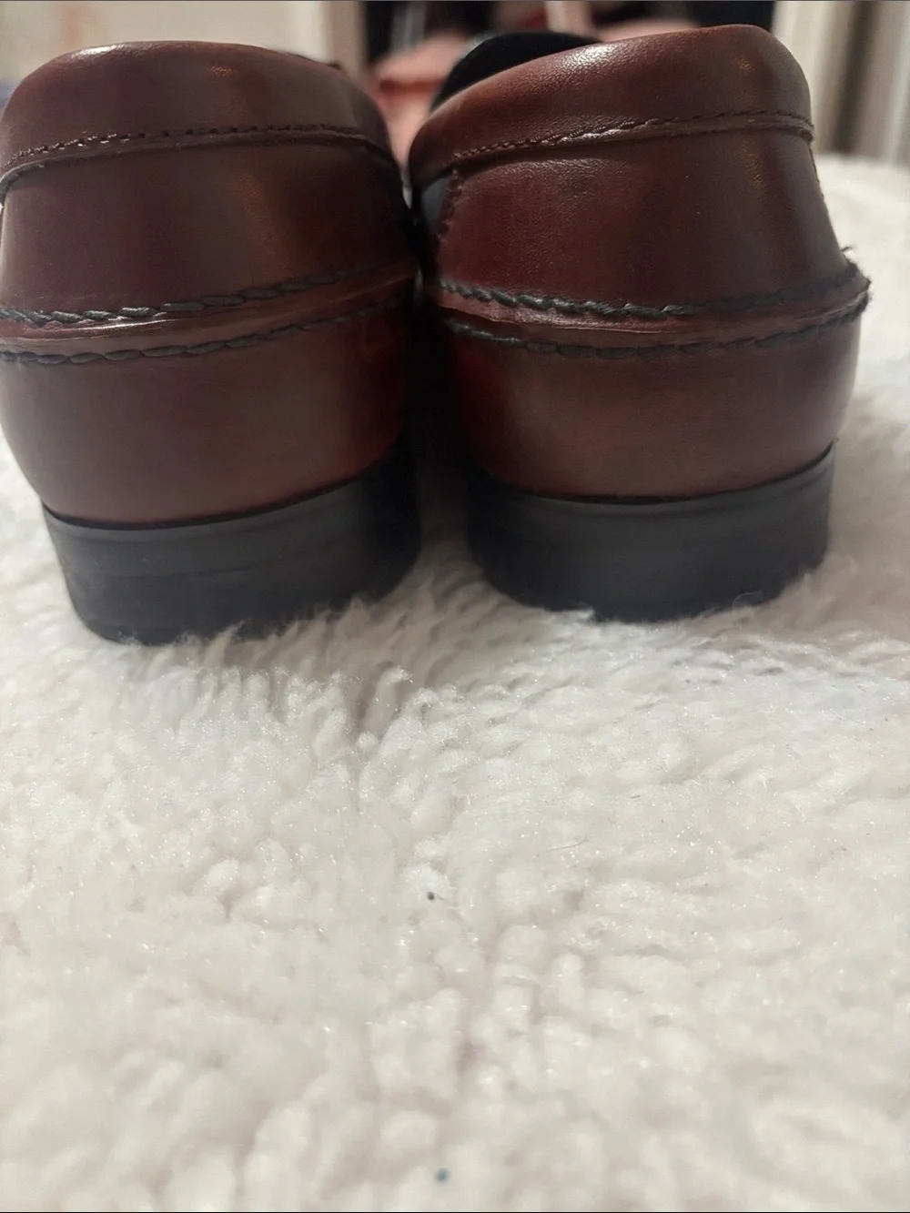 Men's Two-Tone Black and Brown Tassel Loafers